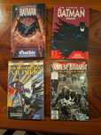 4 livros - Batman - Super Homem - Homem Aranha