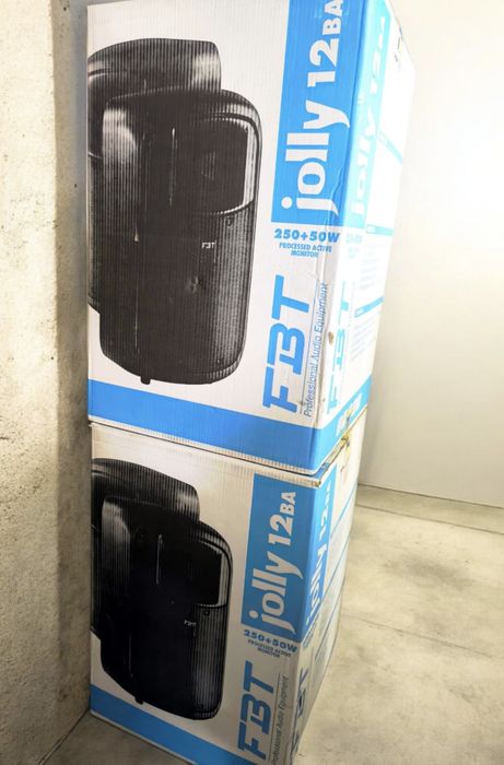 Colunas FBT Jolly 12 ba - ativas+suportes+cabos+caixas originais
