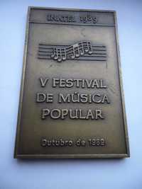 Medalha Inatel , ano 1989. Festival Musica Popular