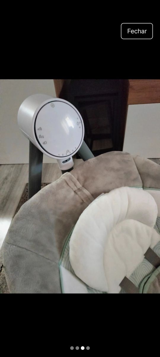 Baloiço bebe com música e rotação a 180°