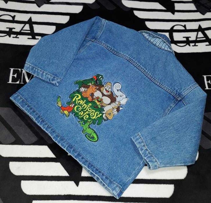 Джинсовый пиджачок куртка курточка фирма Rainforest Cafe