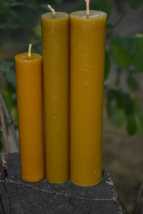 Свічки воскові натуральні Воскова свічка Натуральна свічка Свіча цилін