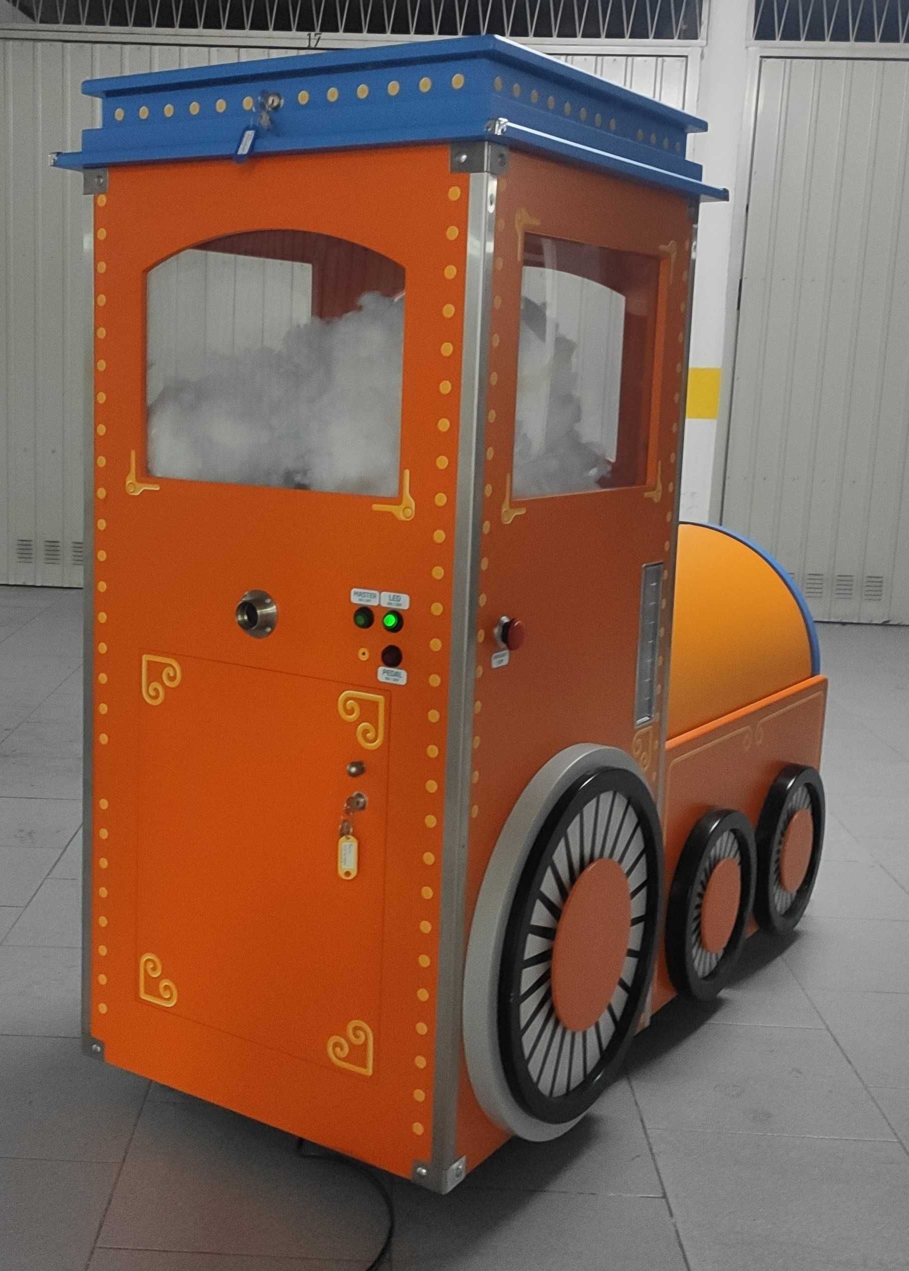 Máquina de enchimento de fibra em forma de Comboio expositor