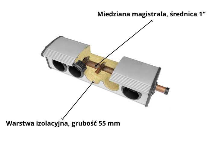 Próżniowy kolektor słoneczny przepływowy HSC15 - Solar KeyMark