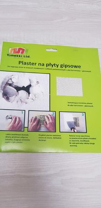 Plaster naprawczy do dziur- płyty karton-gipsowe,sufity podwieszane