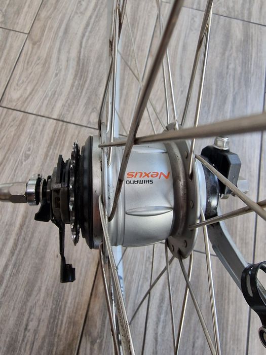 Koło do roweru tylne Shimano Nexus 8 z hamulcem nożnym Gazelle