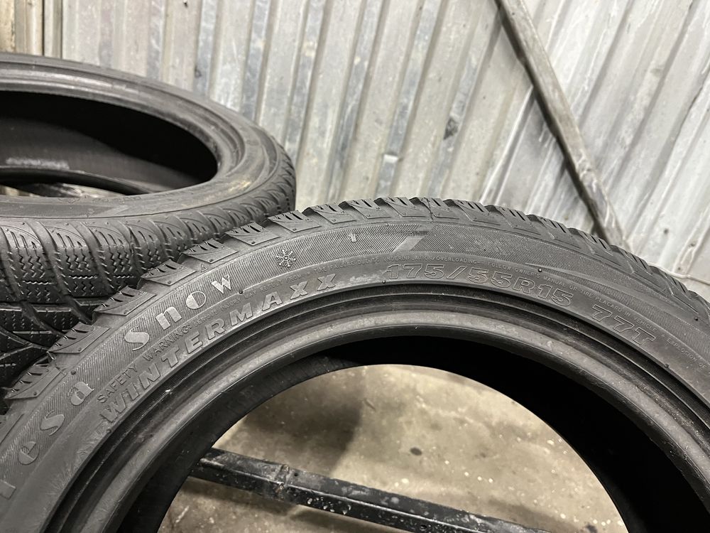 Nr606 2 opony zimowe Maxxis 175/55/15 77t. 7mm