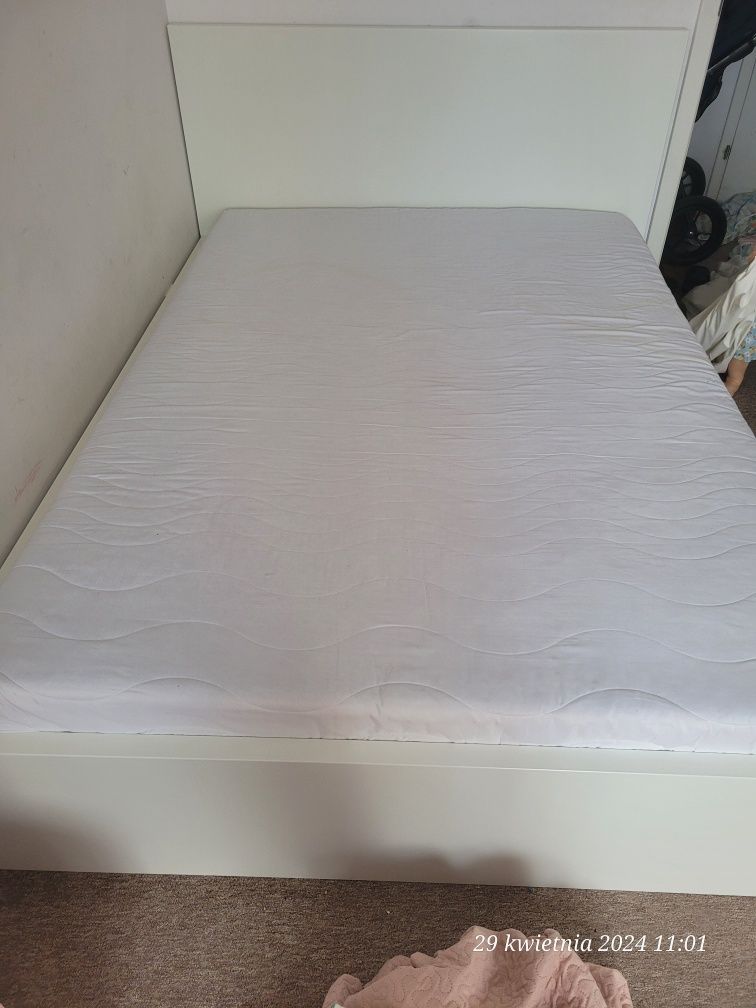 Łóżko rama ikea malm 160x200 białe