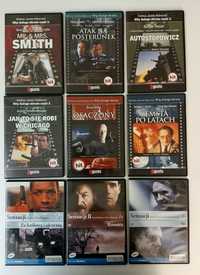 Filmy sensacyjne, filmy akcji, zestaw 9 Dvd, Bruce Willis, Brad Pitt,