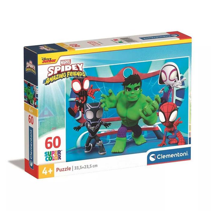 Puzzle Clementoni Marvel Spidey Amazing Friends  33,5x23,5cm 60 peças