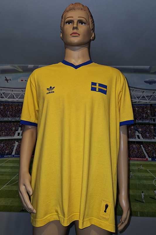 Szwecja S.v.F.F. koszulka Adidas retro replicas#10 Edstrom size: XL