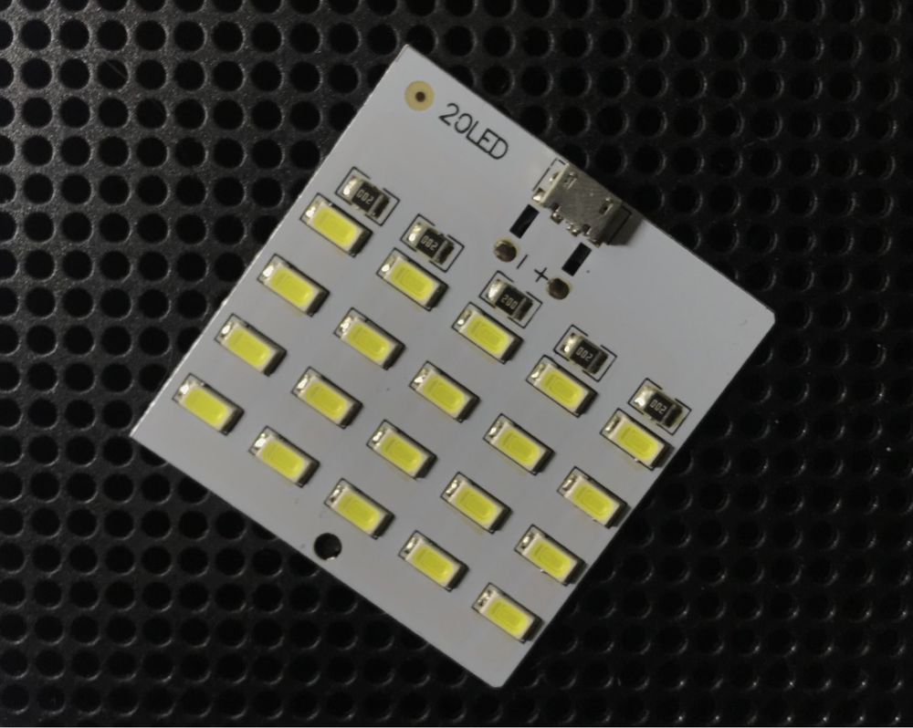 Світлодіодна панель 20 Led MICRO USB,лампочка