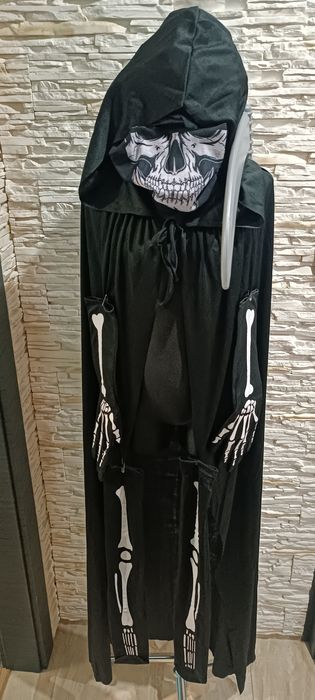Strój ponury żniwiarz halloweenowy, przebranie dla dzieci