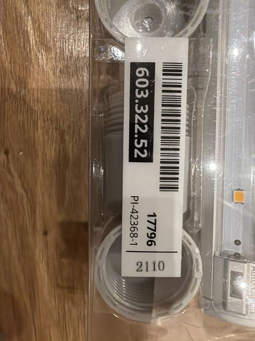 IKEA NORRFLY Listwa oswietleniowa LED SREBRNA 42cm