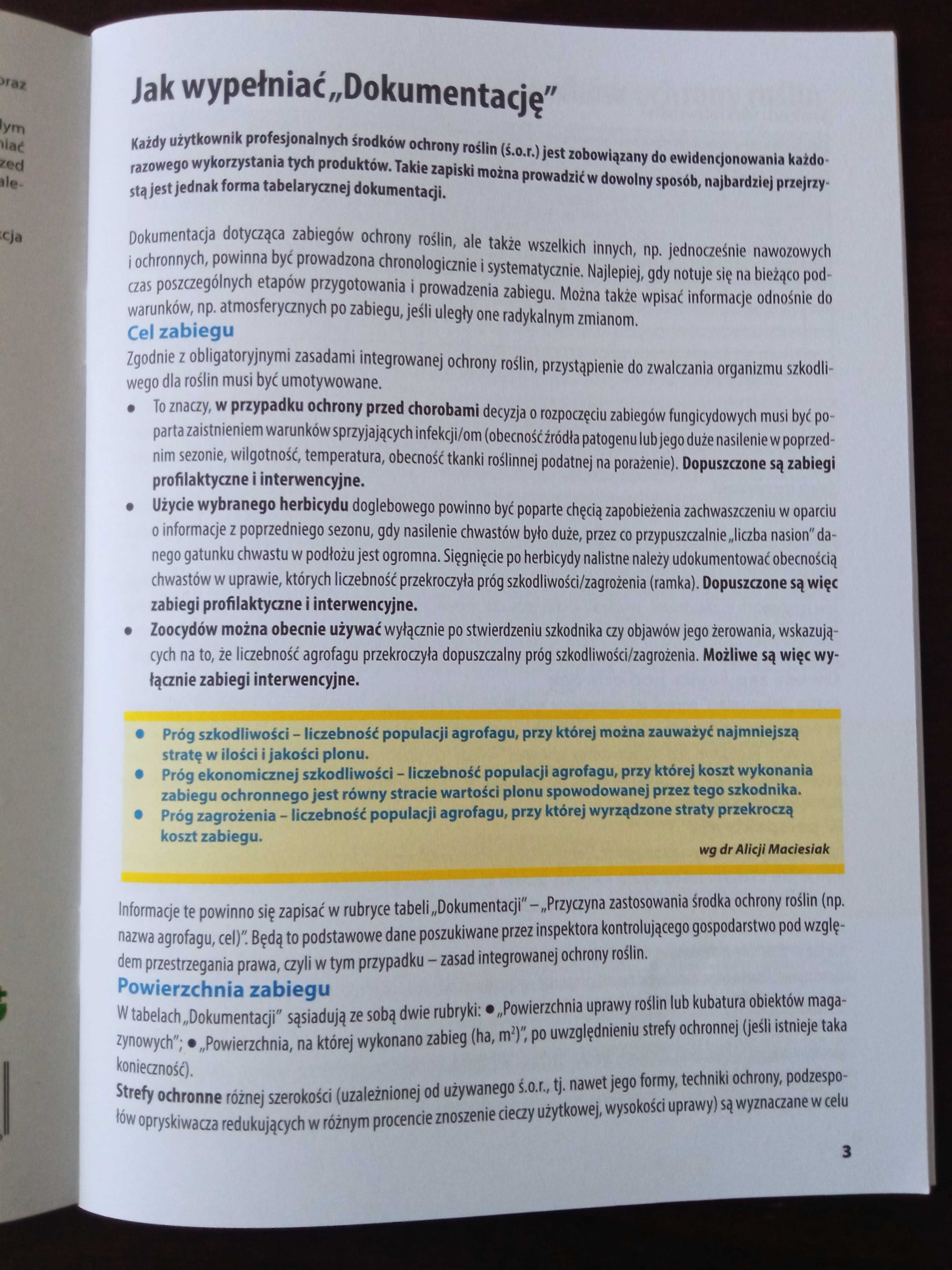 Ewidencja oprysków