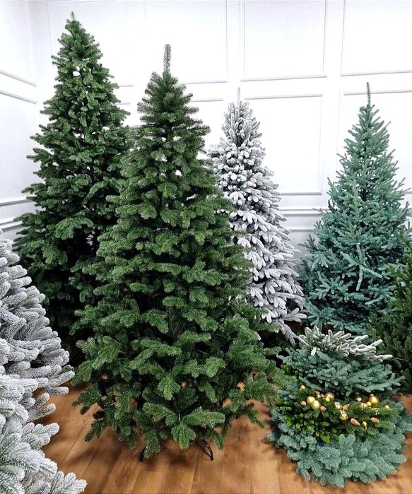 Ковалівська зелена від 1,5 м штучна лита ялинка Ёлка литая Ковалевская