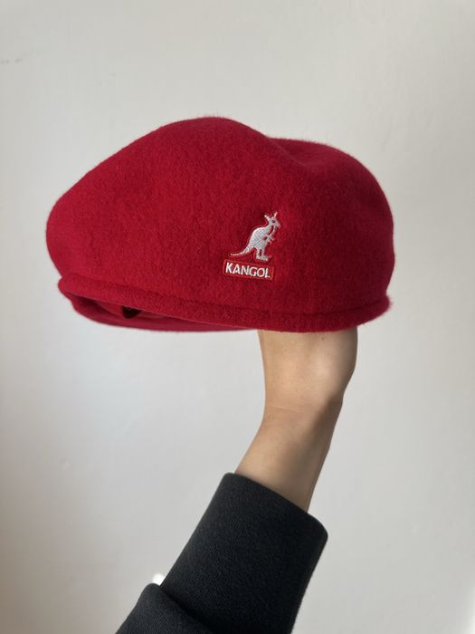 Kangol шерстяний берет кангол червона кепка