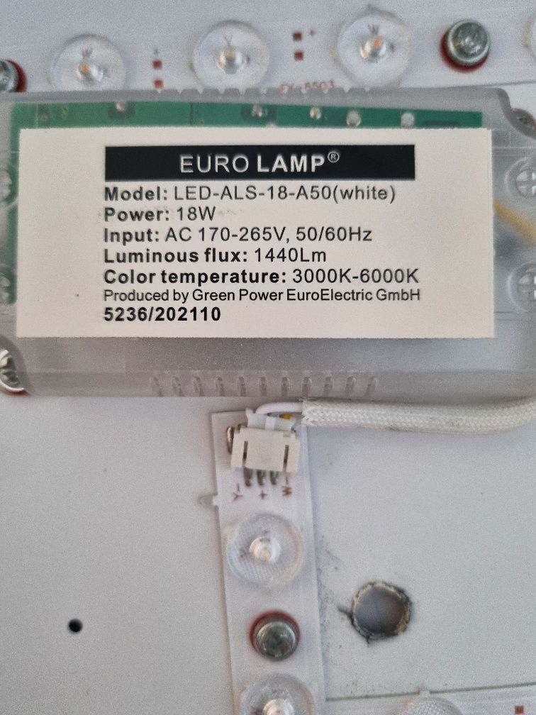 Світильник (led) потолочний накладний