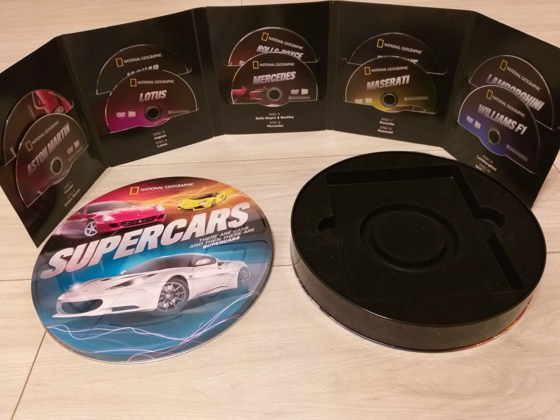 Supercars - 10DVD w limitowanej puszce upominkowej National Geographic