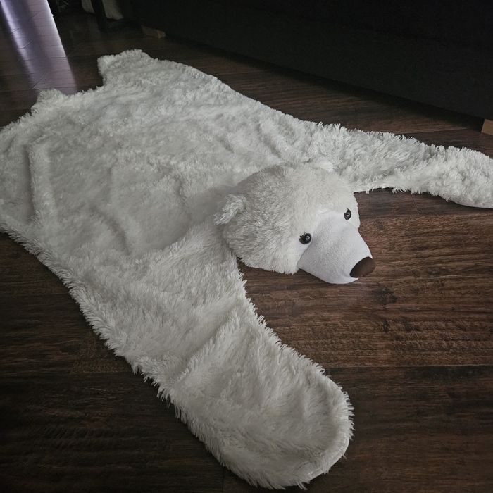 dywan w kształcie misia