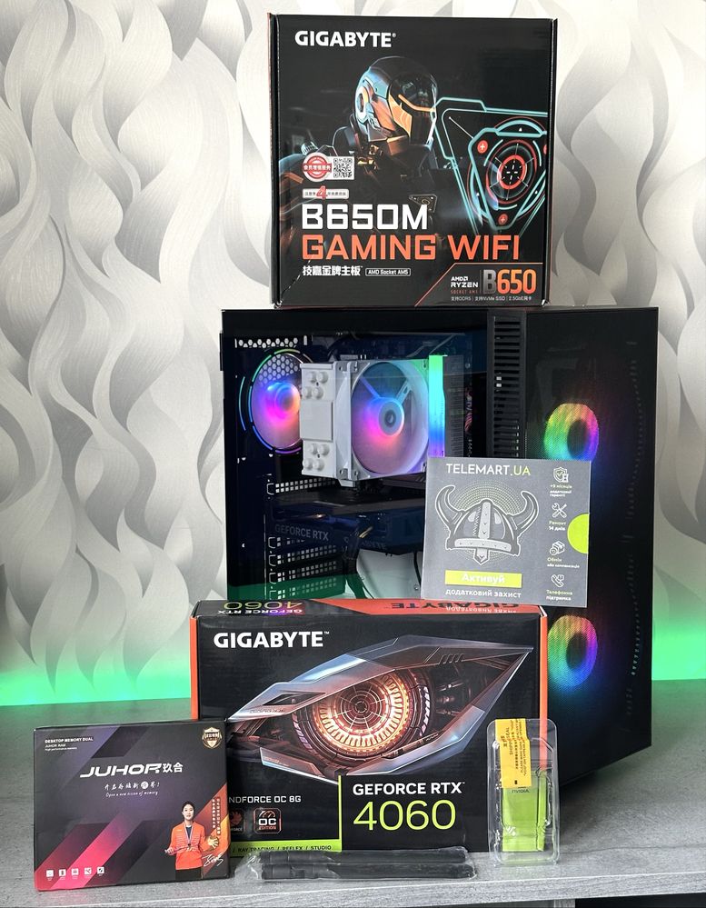 Гарантія! Ryzen 5 7500F | RTX 4060 | 32Gb DDR5 | WiFi, BT 6.0