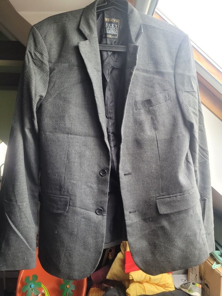 4 Marynarki męskie XL, 2 x Montego, 1 x H&M,  1 x Review