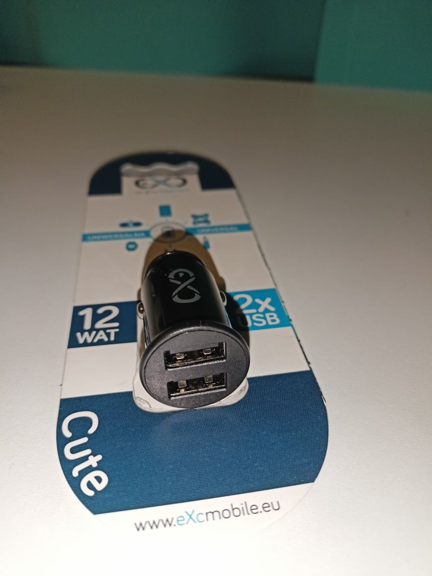 Ładowarka samochodowa USB 12W.