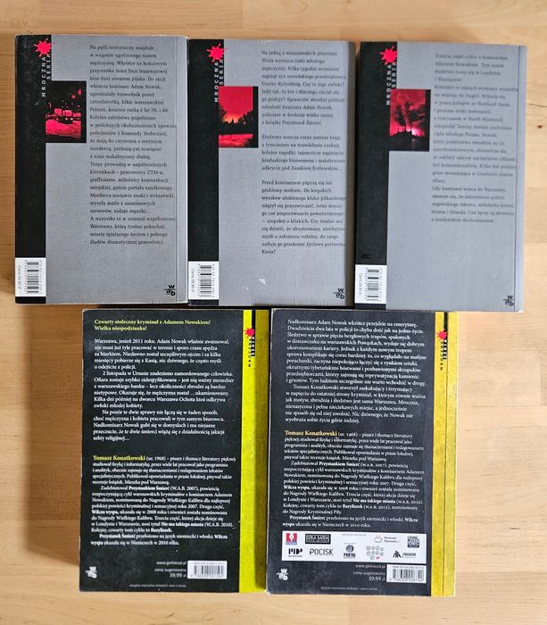 Tomasz Konatkowski - 5 tomów (cała seria Adam Nowak) Przystanek śmierć