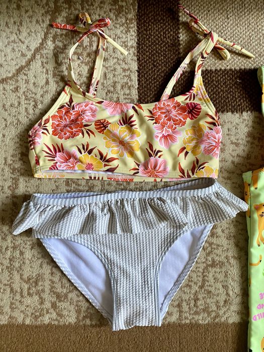 Купальник жовтий верх Mango 8 128, плавки H&M 6