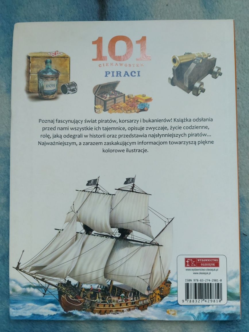 Książka dla dzieci 101 Ciekawostek Piraci