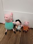 Maskotka tata świnka Peppa George - 3 szt