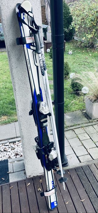 Narty ELAN Race Pro L150 R14.9 150cm + kije narciarskie + opaski