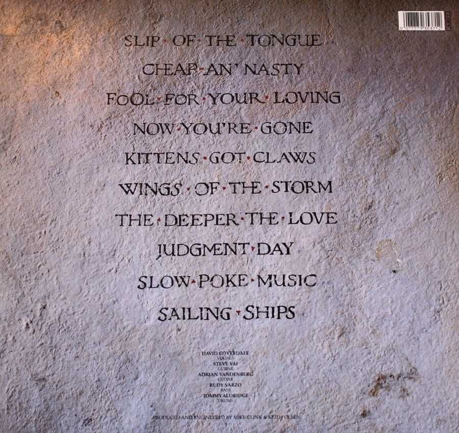 Whitesnake LP - Slip of the Tongue