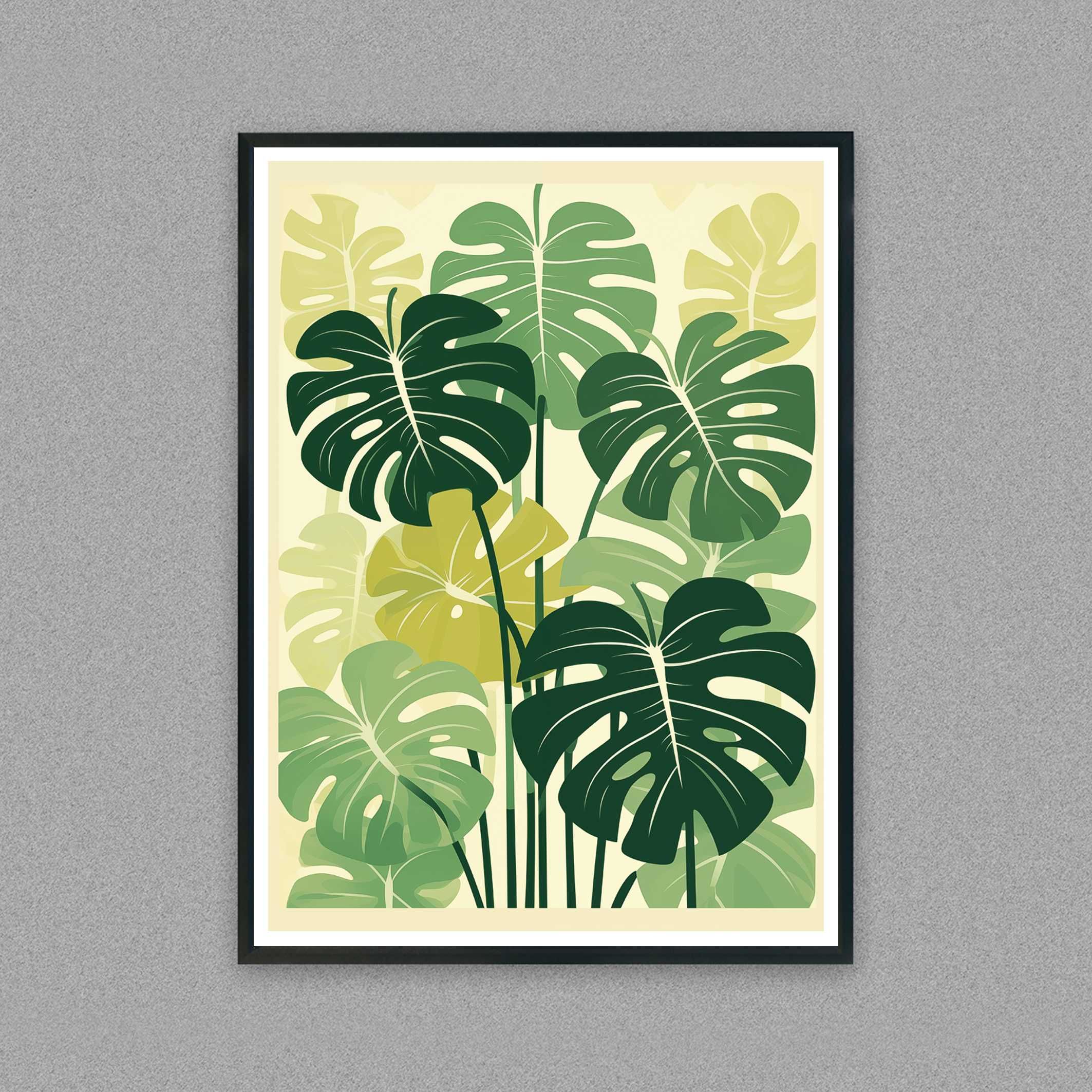 monstera plakat do pokoju, obraz monstera, plakat, kwiat monstera