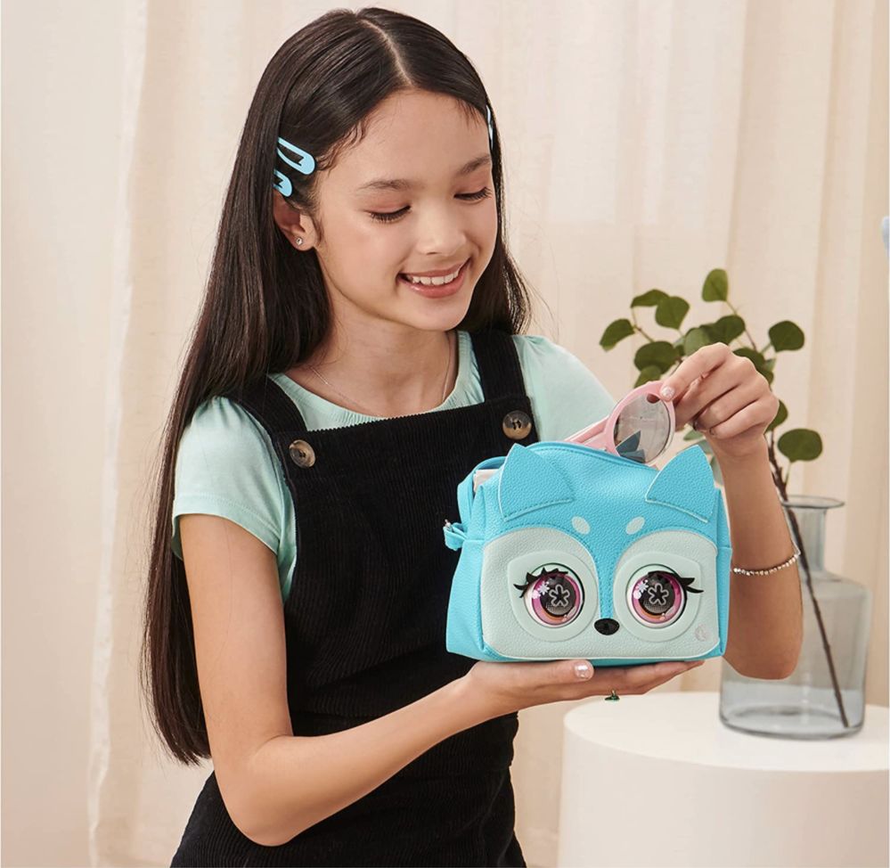 Интерактивная сумочка Purse Pets, Блуфокси,Кетпучино,Сова,Зебра