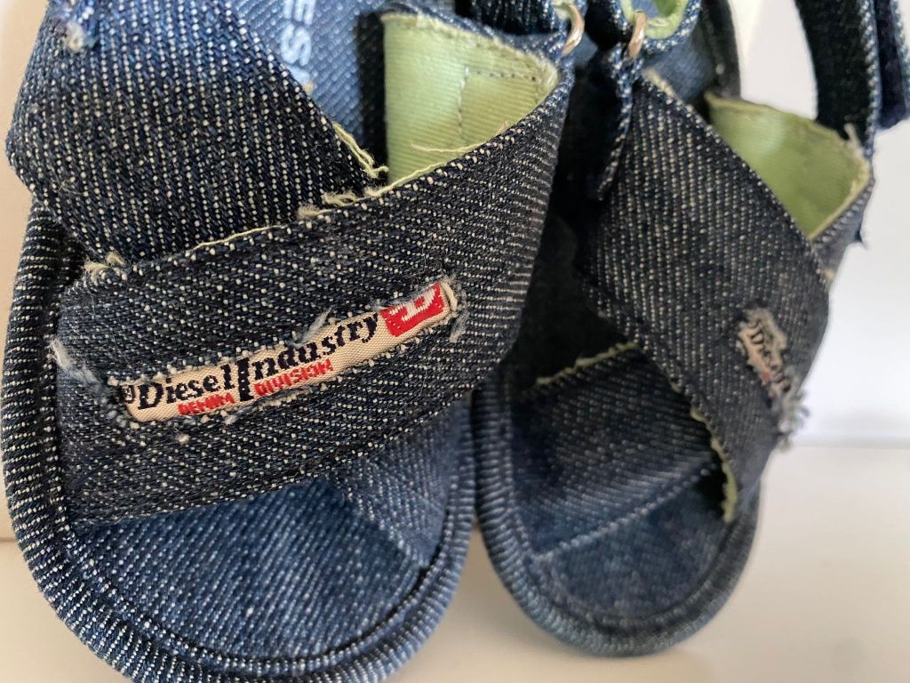 Sandały Sandałki dziecięce Diesel 19, 12cm wkładka Jeans