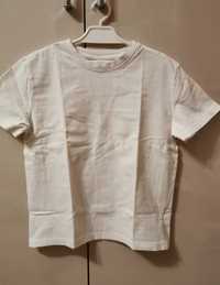 Bluzka koszulka krótki rękaw unisex biała 140 Back to School