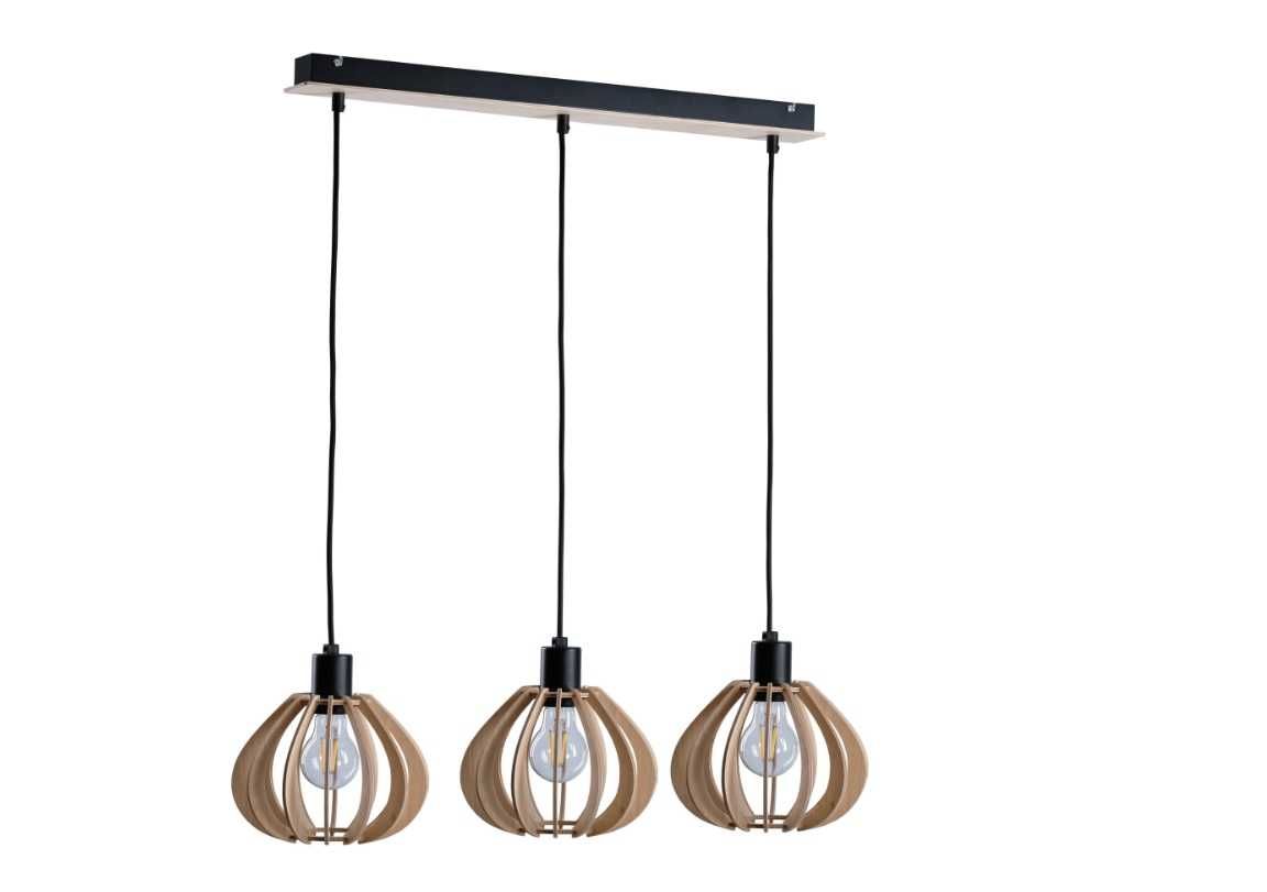 Lampa sufitowa drewniana