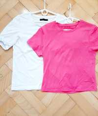 Koszulka sinsay bufiaste rękawki+różowa