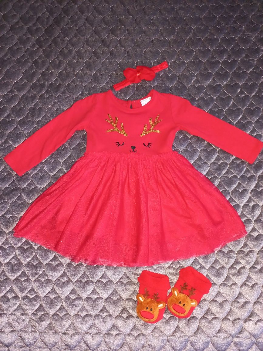 Новорічна сукня для дівчинки 86р.