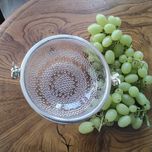 Szklana salaterka na owoce,winigrona