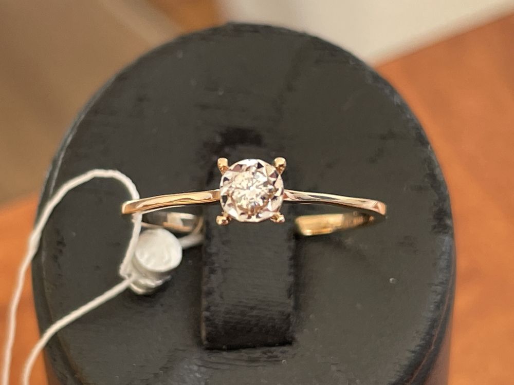 Золотое кольцо с бриллиантом 585 проба акция распродажа
