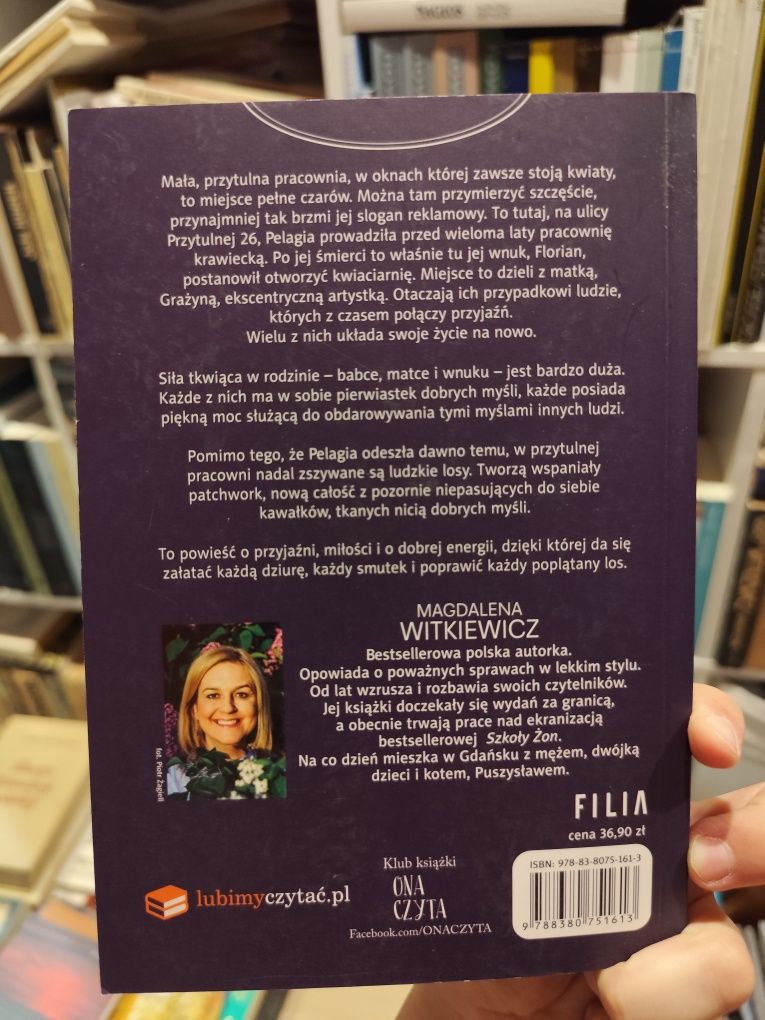 Pracownia dobrych myśli książka romans kobieca lekka