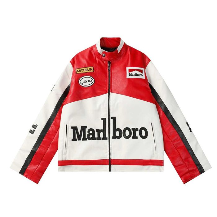 Kurtka Skórzana Marlboro Vintage Motocyklowa PROMOCJA
