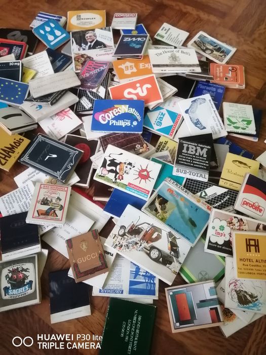 133 carteiras de fósforos antigas