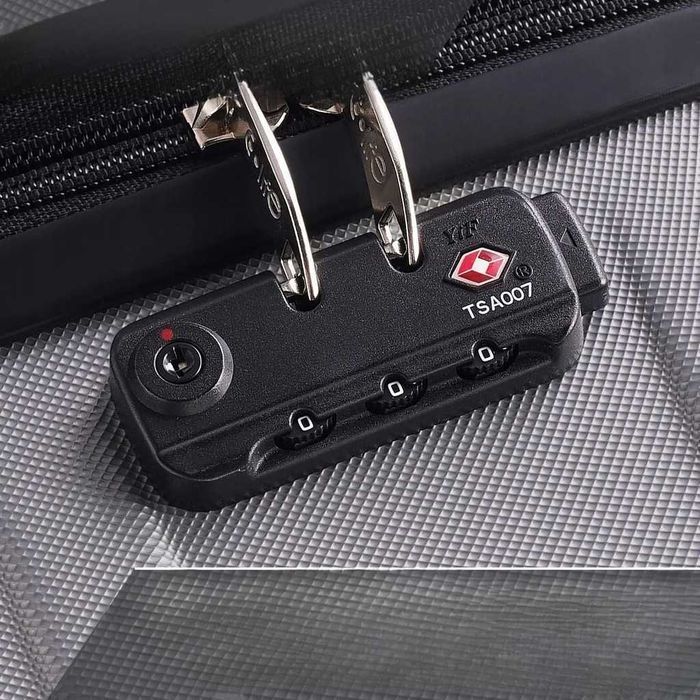 Walizka Podróżna COOLIFE ABS Zamek TSA 4 Kółka Zielona Unisex 60L