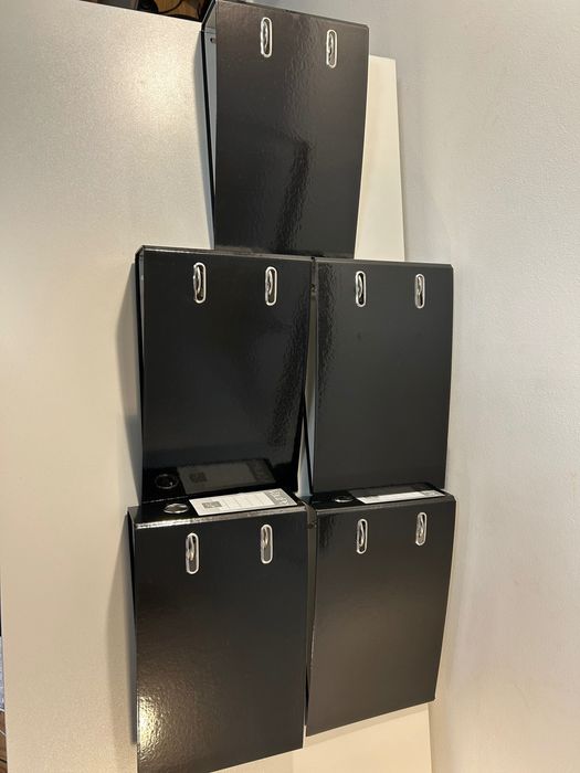 Segregatory A5/7 podłużne czarne 5 szt.