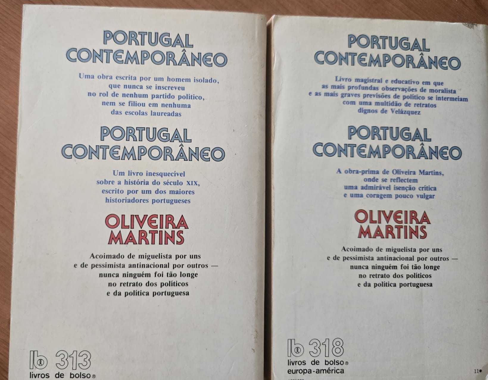 Portugal Contemporâneo - Oliveira Martins - 2 Vols.