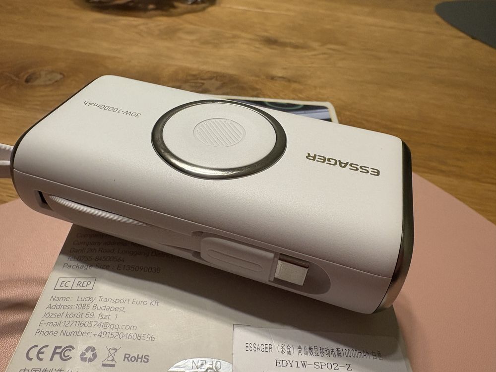 Powerbank essager 30w ladowanue indukcyjne apple watch usb c NOWY!!