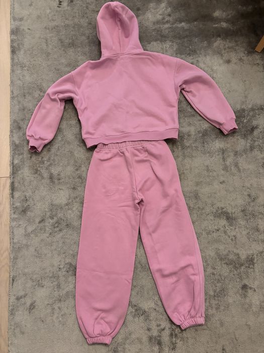 Zara dres różowy 164 bluza z kapturem i spodnie